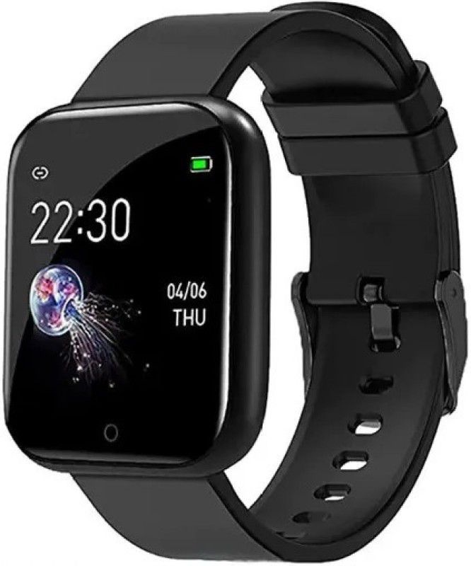 NNPRO D 20 Bluetooth Smart Fitness Watch with Active Heart Rate Activity Smartwatch  (Black Strap, Free)
