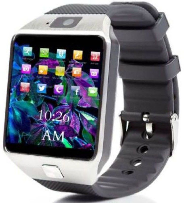 KDM ENTERPRISES DZ09 Bluetooth Calling Camera Smartwatch with 4G Support,SD card sim supportK336 Smartwatch  (Black Strap, Free Size)