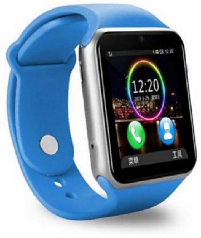 SMART 4G A1 BLUE OP.PO Android & IOS CALLING Smartwatch  (Blue Strap, Free)