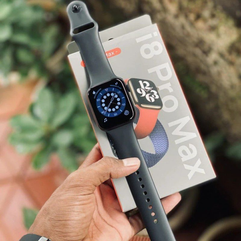 LAKSHMINARAYAN TRADERS i8 Pro Max Smart Watch Series 8 For Women (BLACK ,Free Size) Smartwatch Smartwatch  (Black Strap, M)
