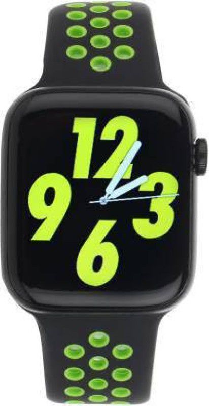RAJVEER W26 Series 6 With Calling Function Smartwatch  (Green, Black Strap, FREE SIZE)