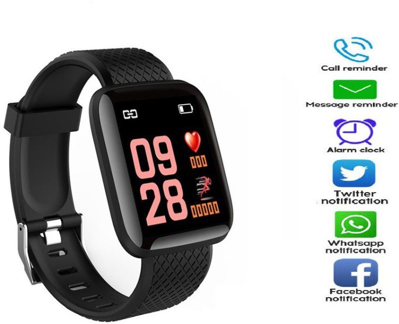 TECHEMPIRE A74_ID116 ULTRA FITNESS BAND BULETOOTH BLACK ONLY (PACK OF 1) Smartwatch  (Black Strap, FREE)
