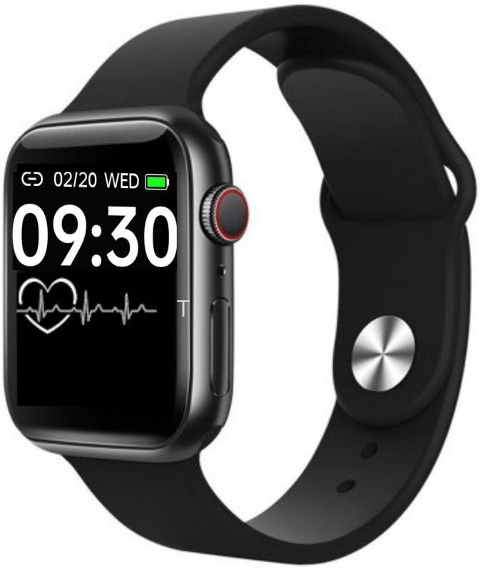 sma techno SMART WATCH-13532 Smartwatch  (Black Strap, free)