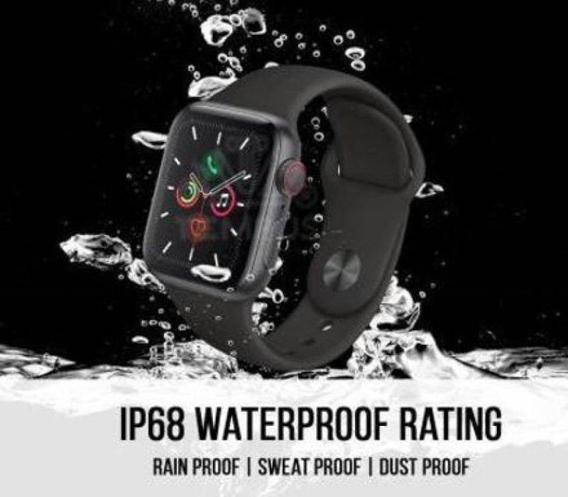 high waves HG WAVE i7 Pro Max Smartwatch Series 7 Smartwatch  (Black Strap, FREE)