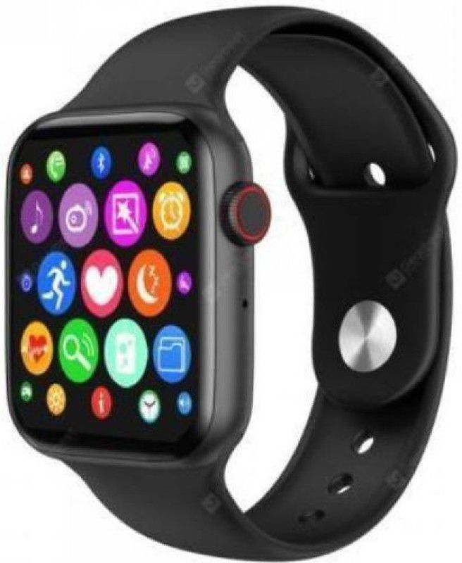 TECHMAZE Exclusive T55 bluetooth smart watch fitness tracker & heart rate sensor T100 Smartwatch  (Black Strap, FREE)