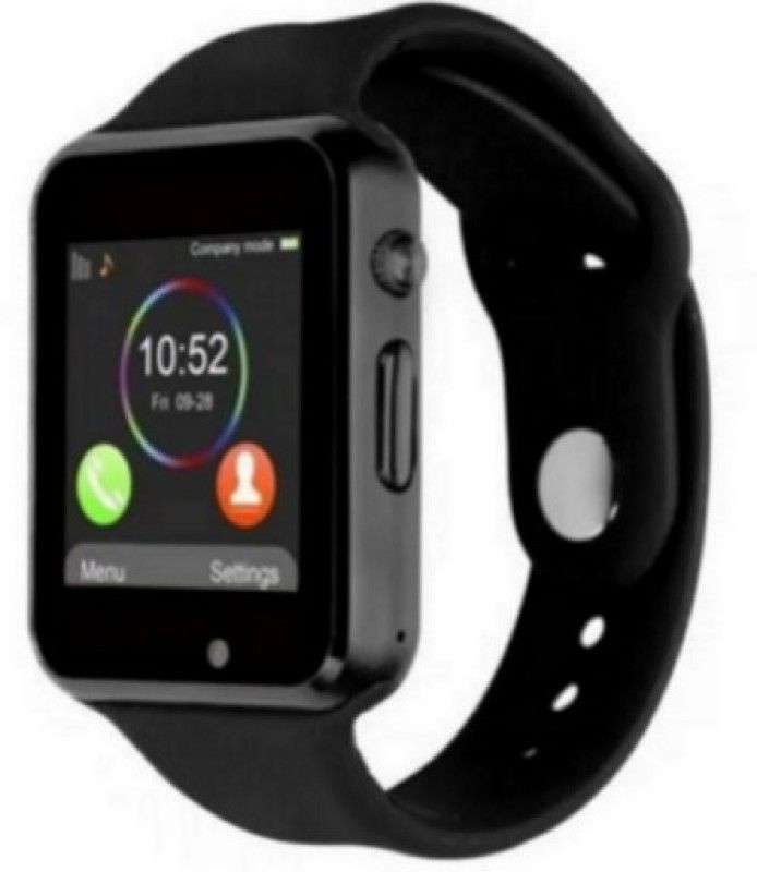 MindsArt A1 OP.PO Sim Calling Android & IOS Smartwatch  (Black Strap, Free)