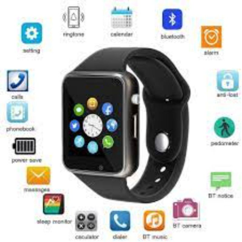 Clairbell PBP_192D_A1 Smart Watchwatch memory card sim support fitness tracker 4G Watch Smartwatch  (Black Strap, Free Size)