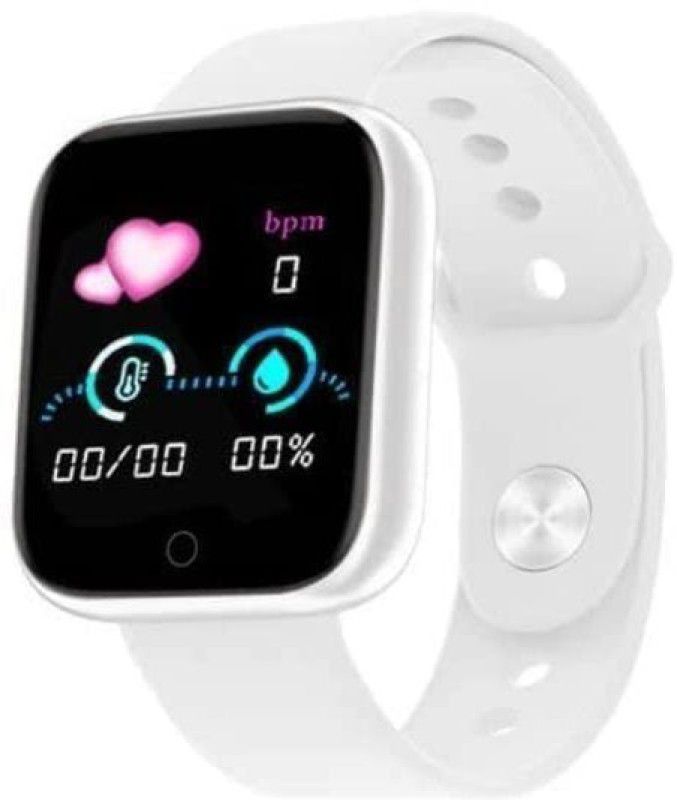 VEKIN D20 Unisex smart band Smartwatch  (White Strap, Free size)