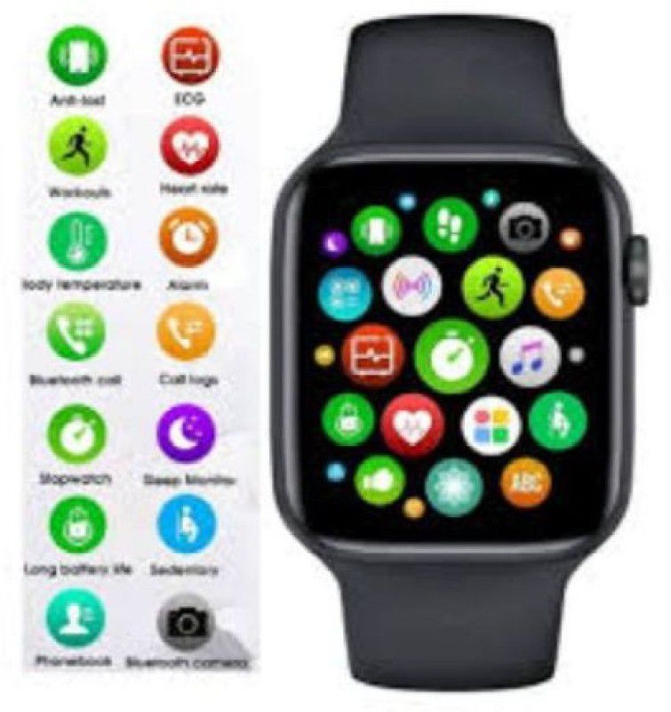 Clairbell QBA_276P i7 Pro Max Series 6 Smart Watch Smartwatch  (Black Strap, Free)