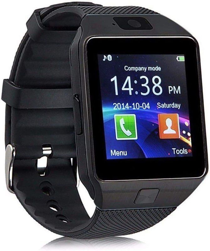 VibeX Phone SIM TF Card with Camera-M7 Smartwatch  (Black Strap, Free Size)