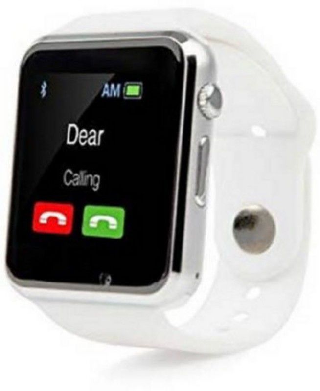 SMART 4G A1 Android & IOS M.I And Calling Watchphone Smartwatch  (White Strap, Free)