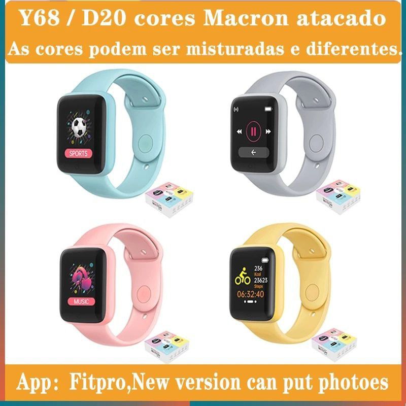 IMMUTABLE D20 SMART WATCH YELLOW Z77 Smartwatch  (Yellow Strap, FREE SIZE)