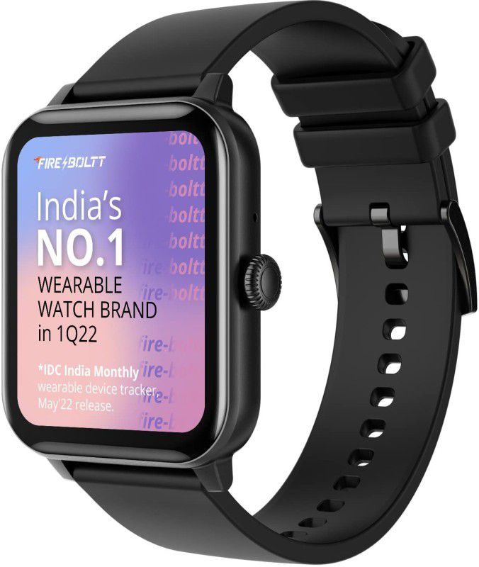 Fireboltt Ninja Calling 1.69" Full Touch Bluetooth Calling Smartwatch, Black Smartwatch  (Black Strap, 1.69 inches)