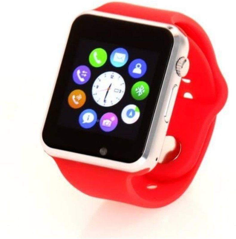 Gedlly Smart Calling Android Watch Smartwatch  (Red Strap, free)