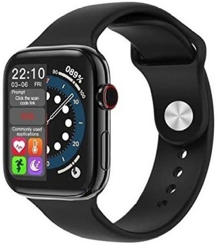 iSmart T500 Plus Jazz Series 7 Smartwatch  (Black Strap, Free Size)
