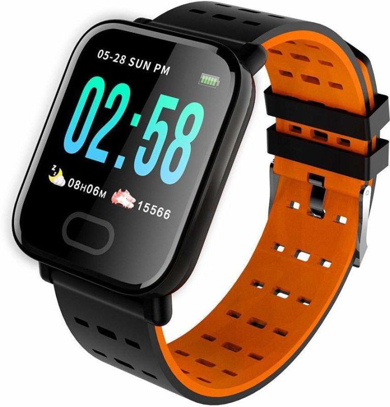 LionBolt A6 SmartWatch Smartwatch  (Multicolor Strap, free size)