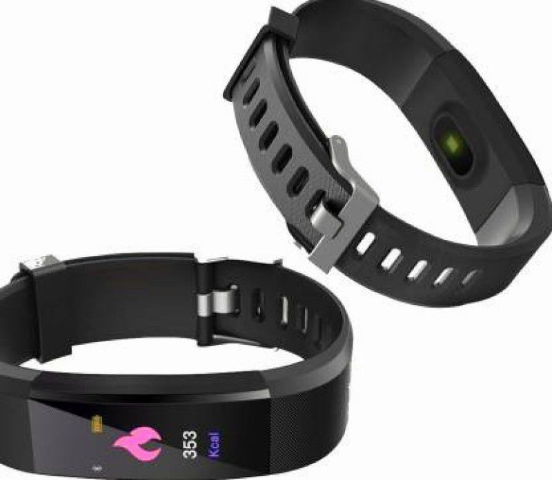 Narayan Enterprisesss ID115 Health Sporty-Sleek smart band Smartwatch  (Black Strap, free size)