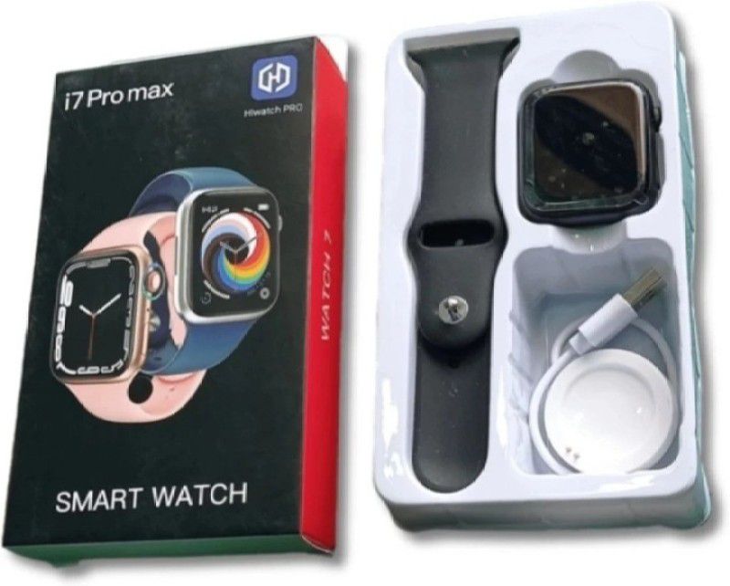 HK Gauri Singari I7 promax smartwatch for boys and girls Smartwatch  (Black Strap, Free)