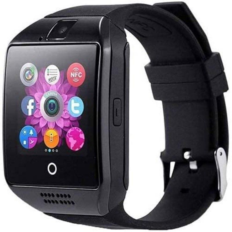 ZEPAD Q18 smart watch compatiable with all Smart phones Smartwatch  (Black Strap, Free Size)