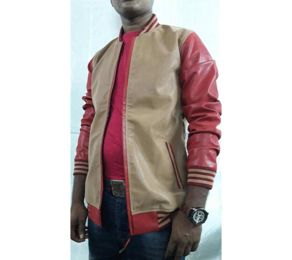 Artificial leather jacket for men 