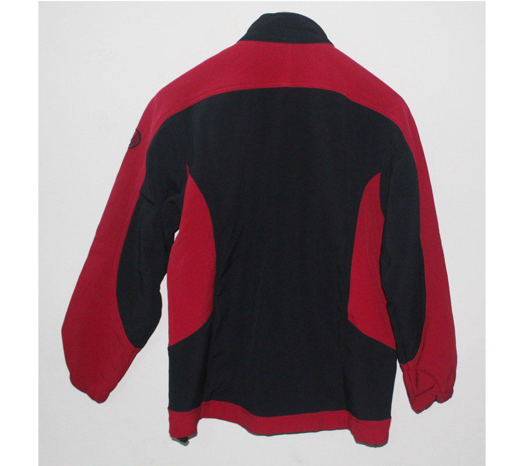 Men's Full Sleeve Black-Red Jacket