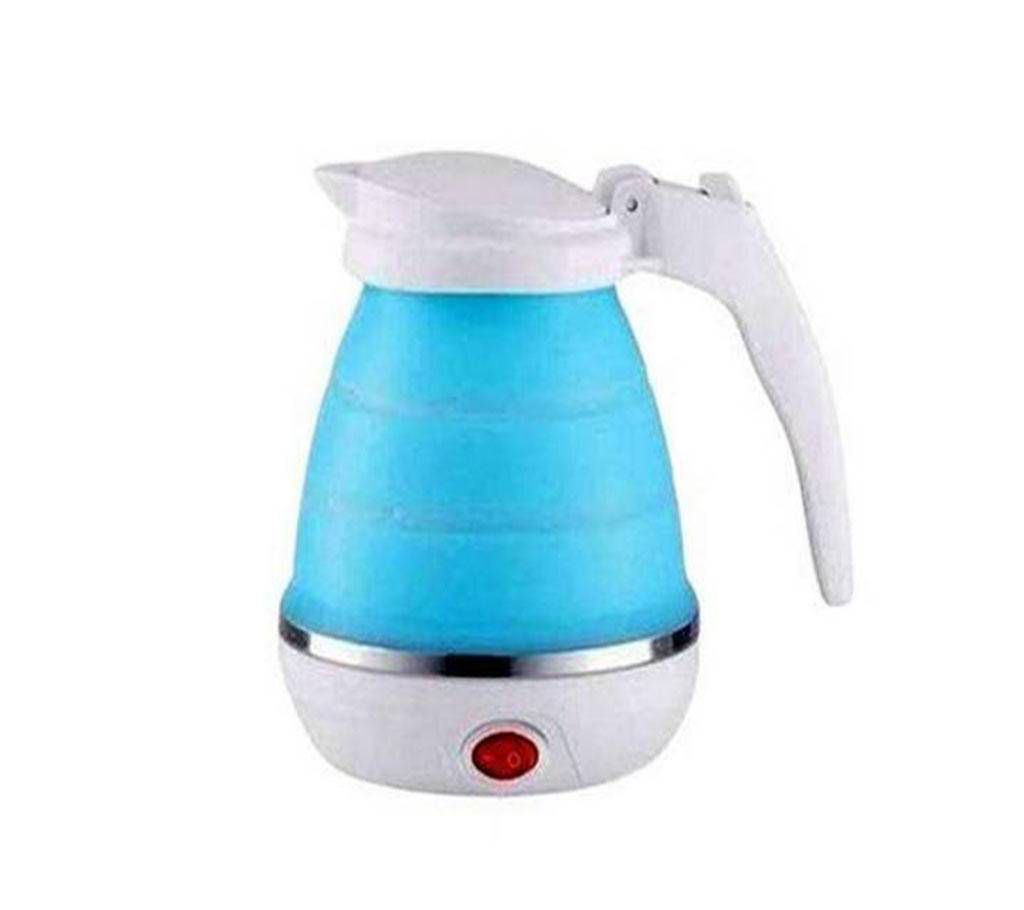 Foldable Electric Kettle for Traveling - White & Blue