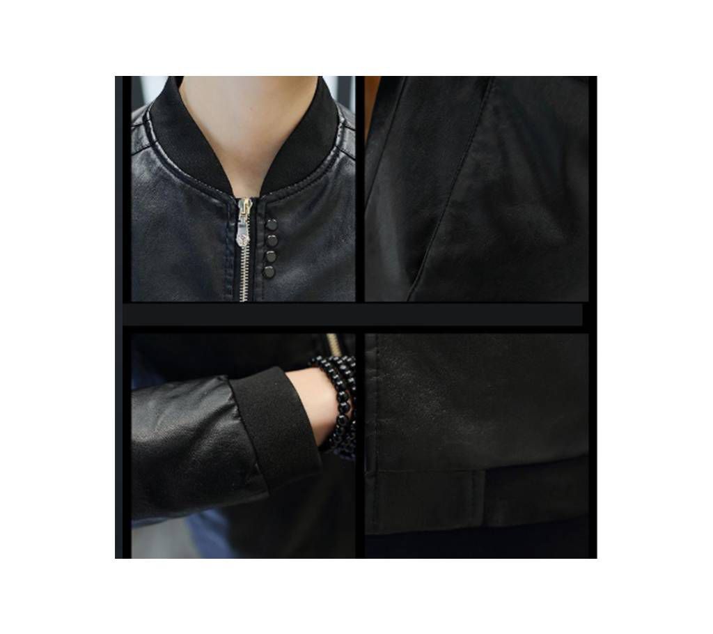 Gents PU Leather Full Sleeve Jacket