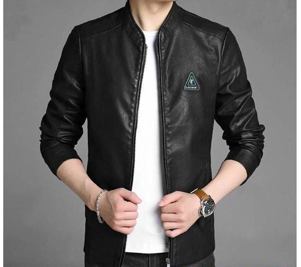Winter Fashion PU Leather Jacket For Men