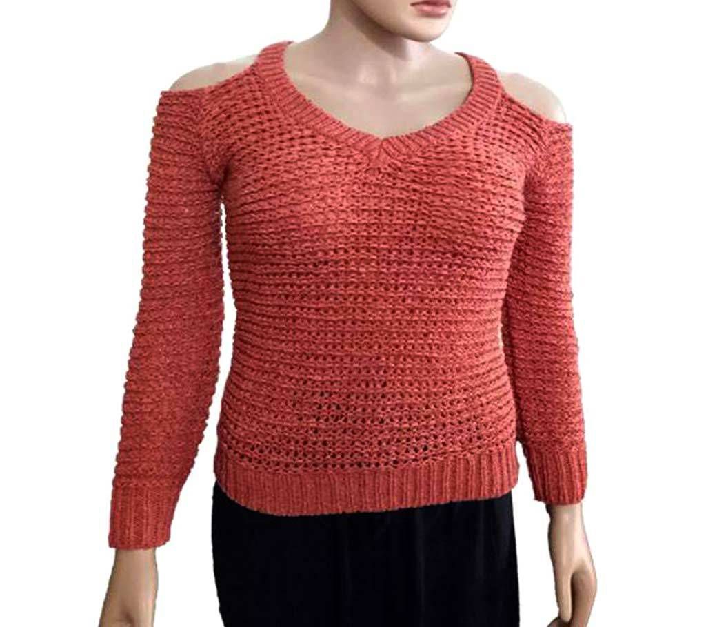Off Shoulder Sweater For Ladies