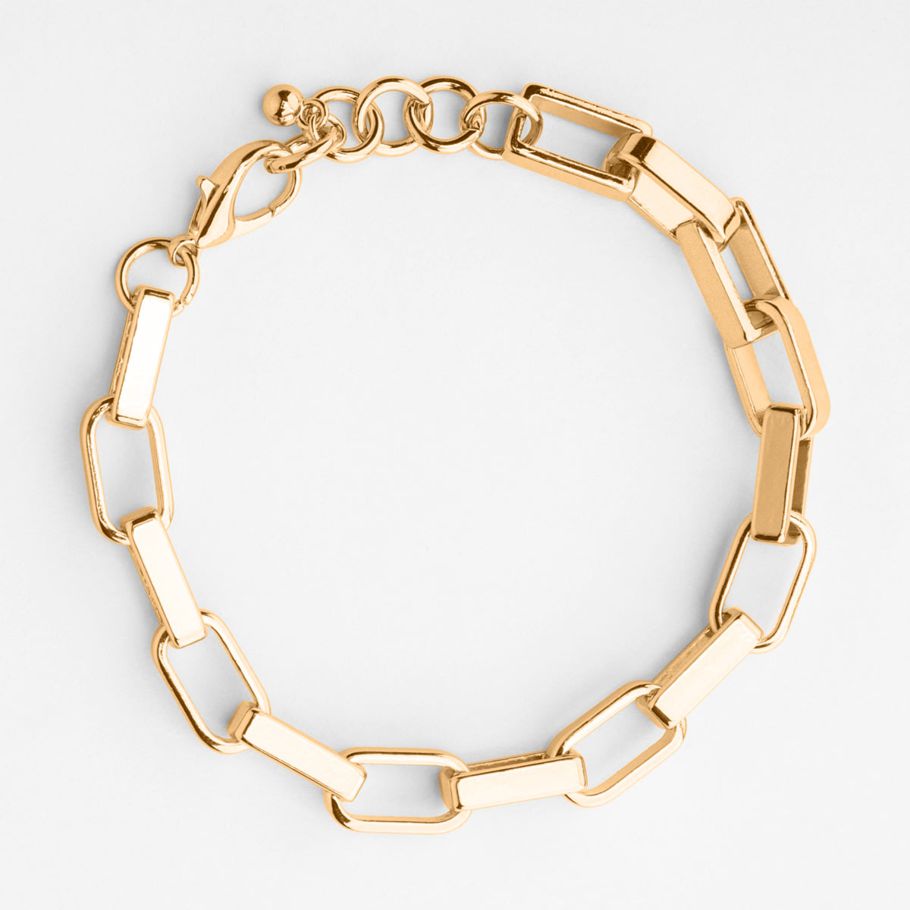 Chunky Chain Bracelet - Gold Look