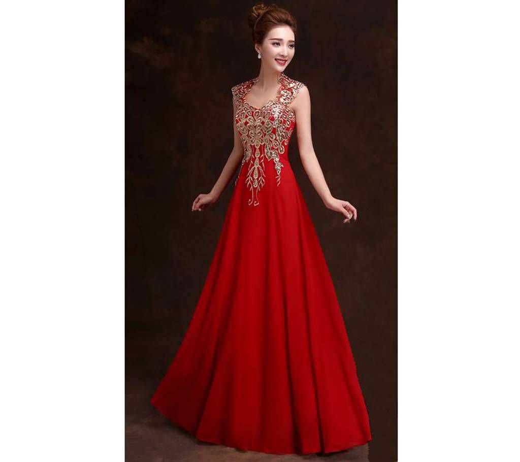 Indian Semi Stitched Georgette Party Gown - Copy