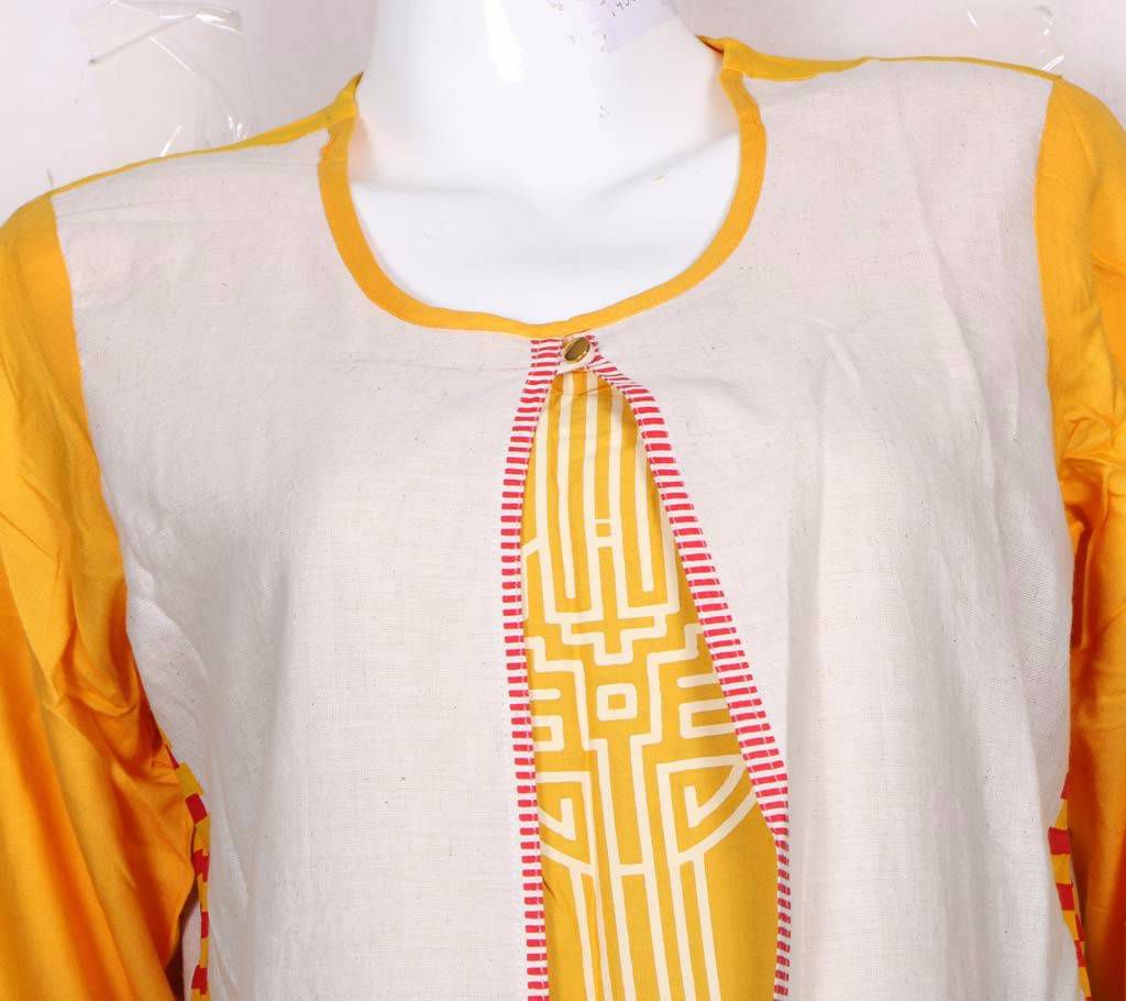 Indian khadi cotton kurti with leggings 