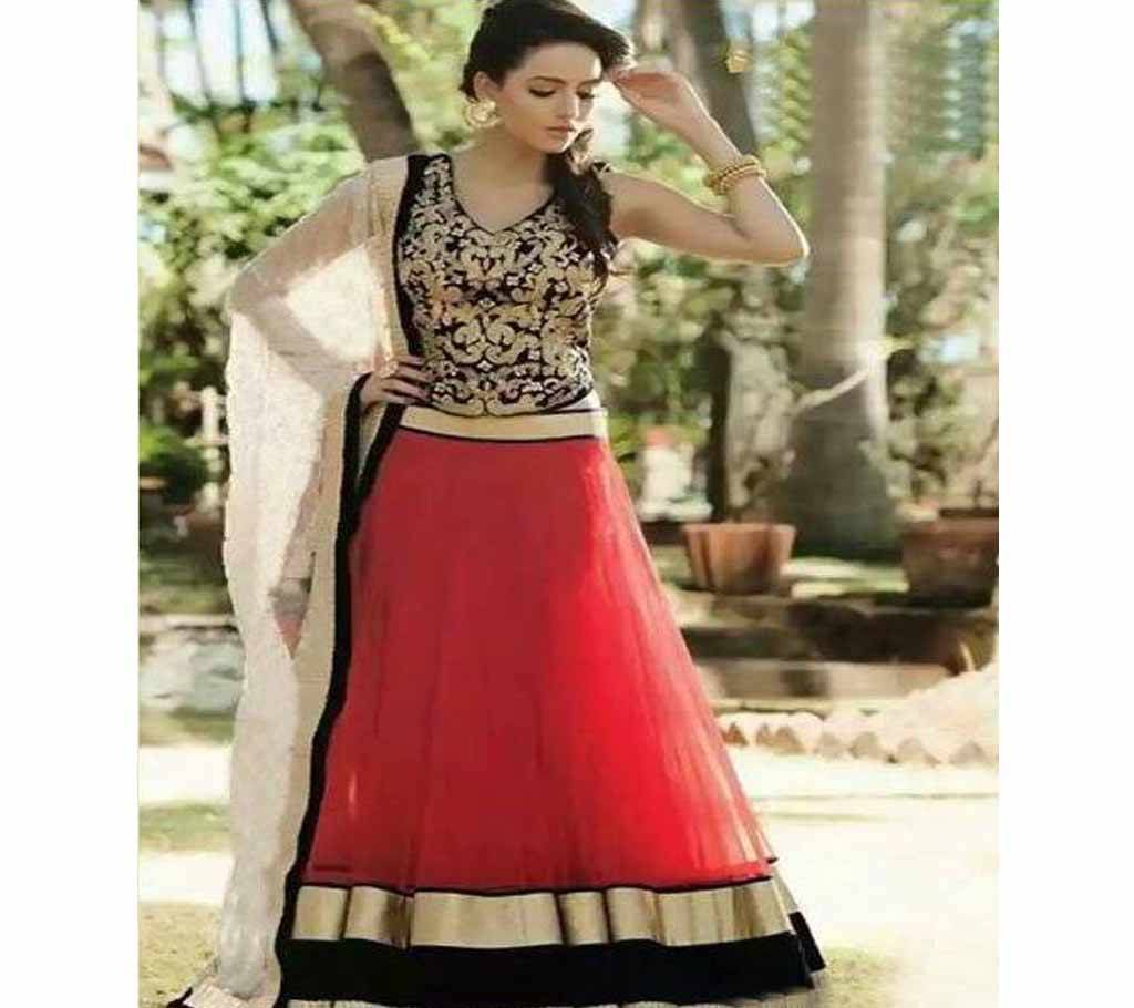 Unstitched Indian Designer Embroidery Dress