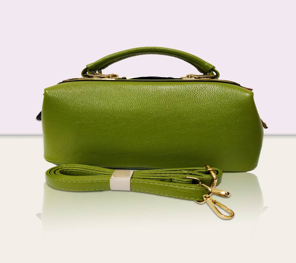Light Green Artificial Leather Party Bag for Women