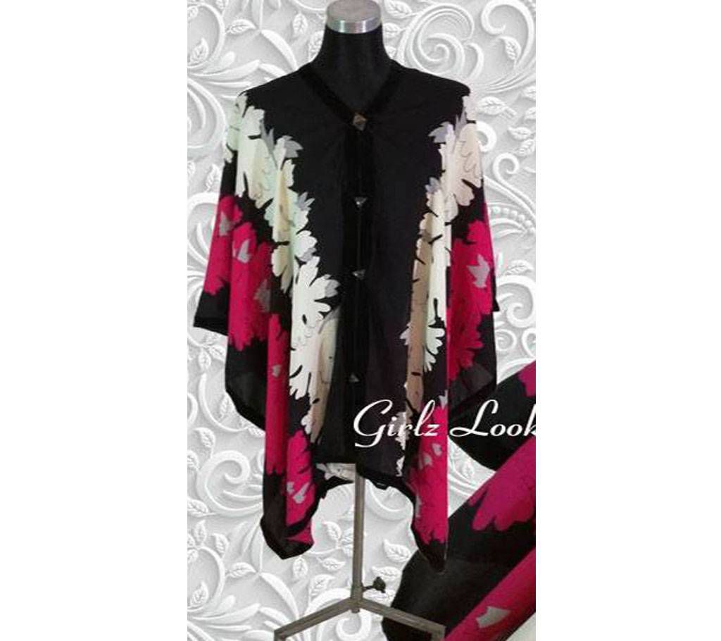 Stitched Double Georgette Cape