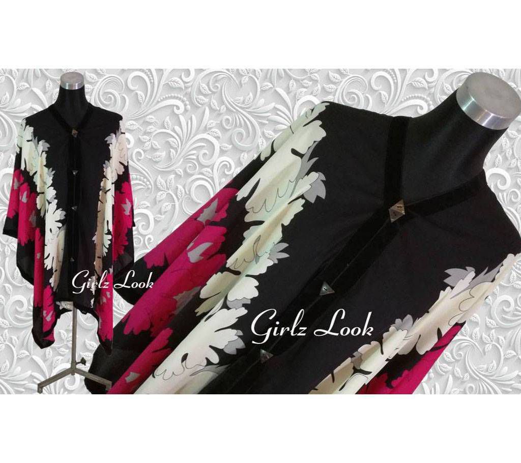Stitched Double Georgette Cape