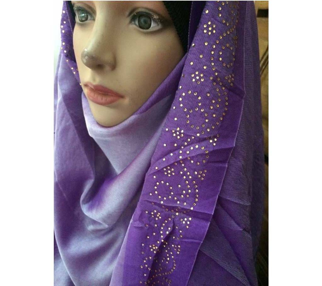 Turkish Silk Pashmina Hijab with Shaded Border