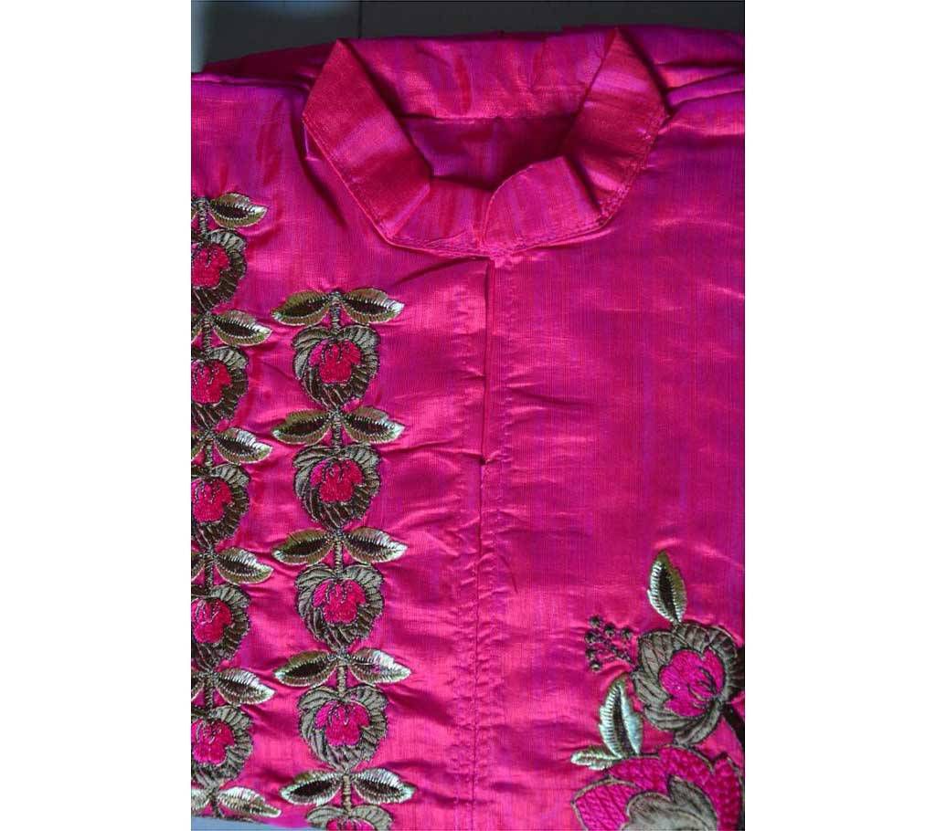 Indian Un stitched dhupiyan silk three piece 