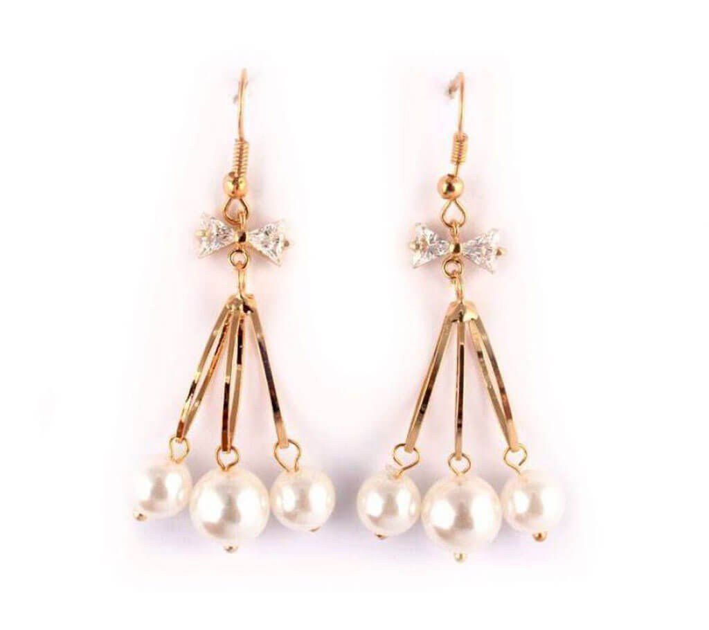 Gold Plated Pearl Setting Earrings - 20% Discount