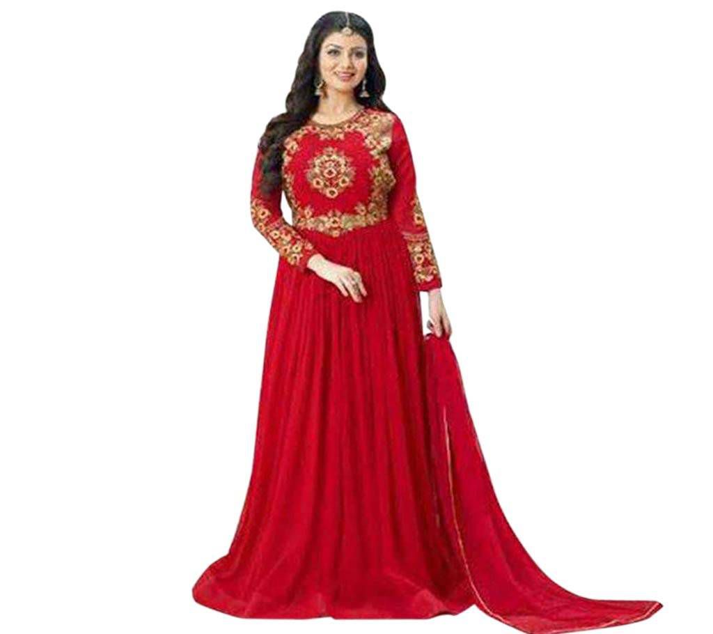 Red Georgette Gown For Women