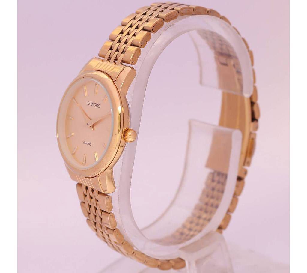 LONGBO Golden Wrist Watch For Women