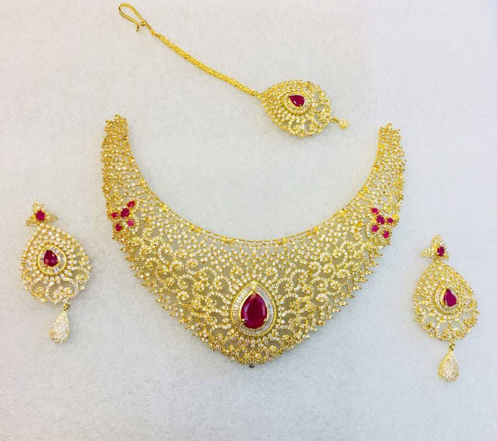 Gold Plated Bridal Jewelry Set
