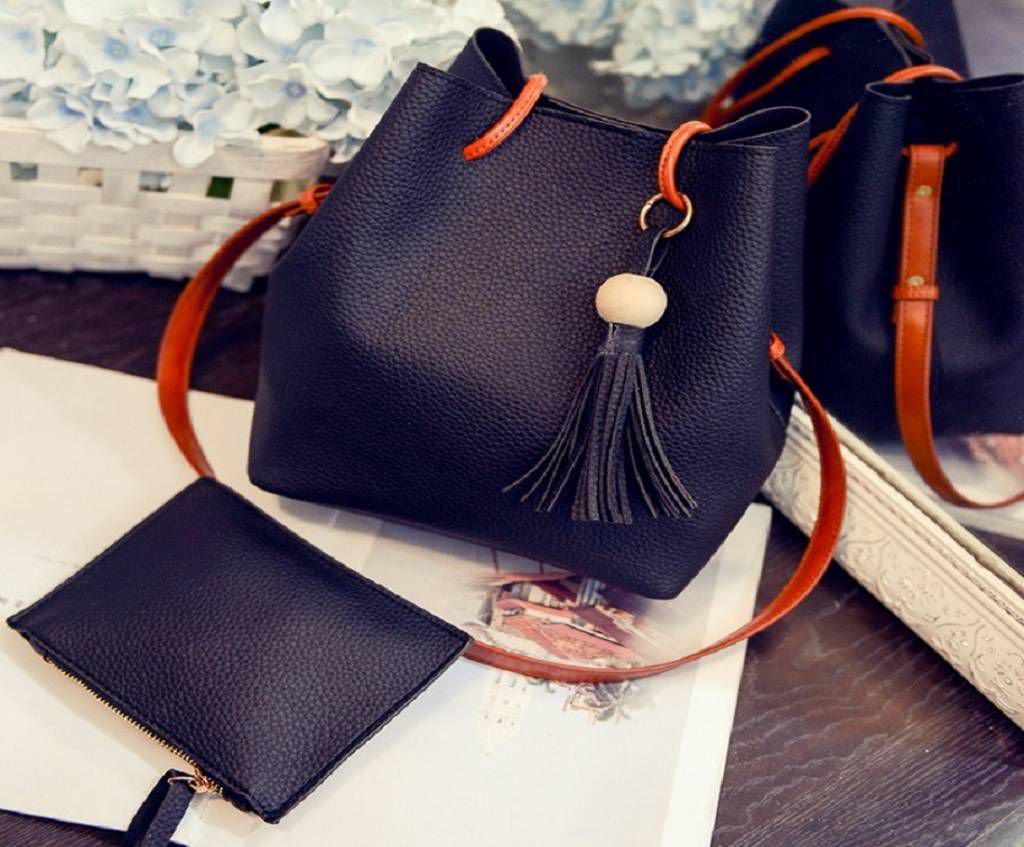 2 in 1 leather bag
