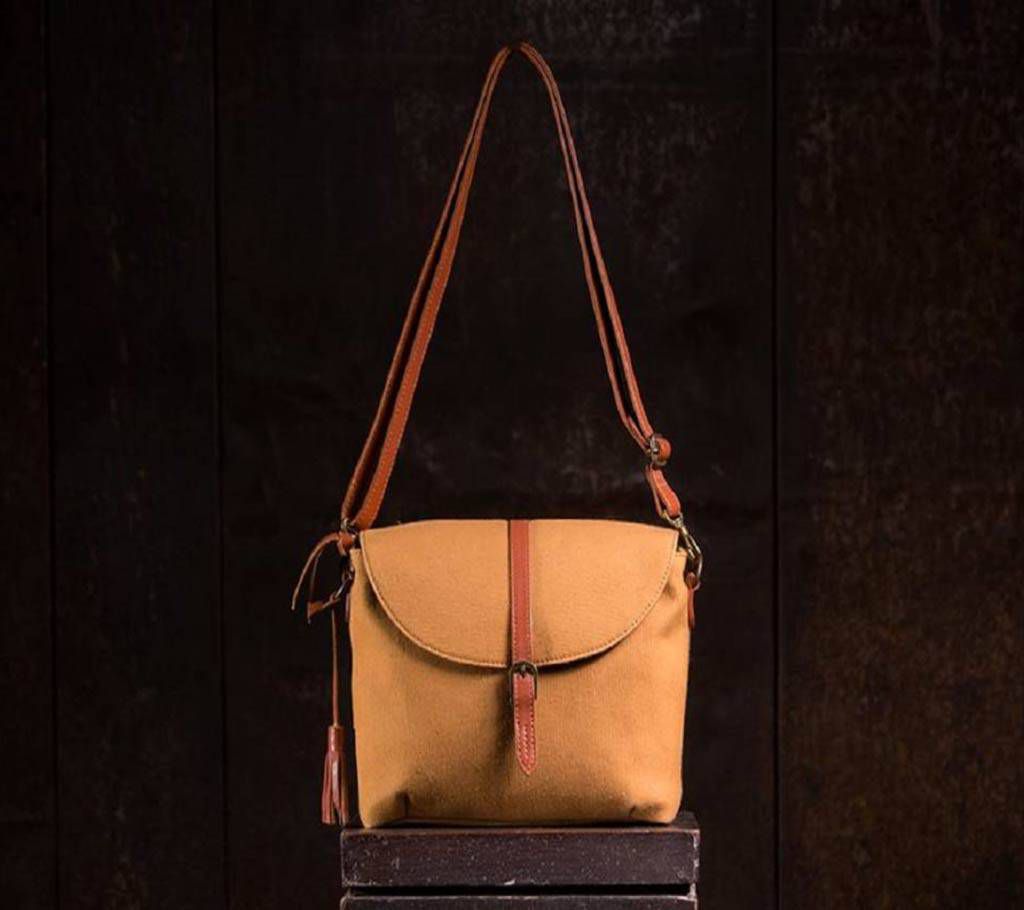 meraki- mustard satchel