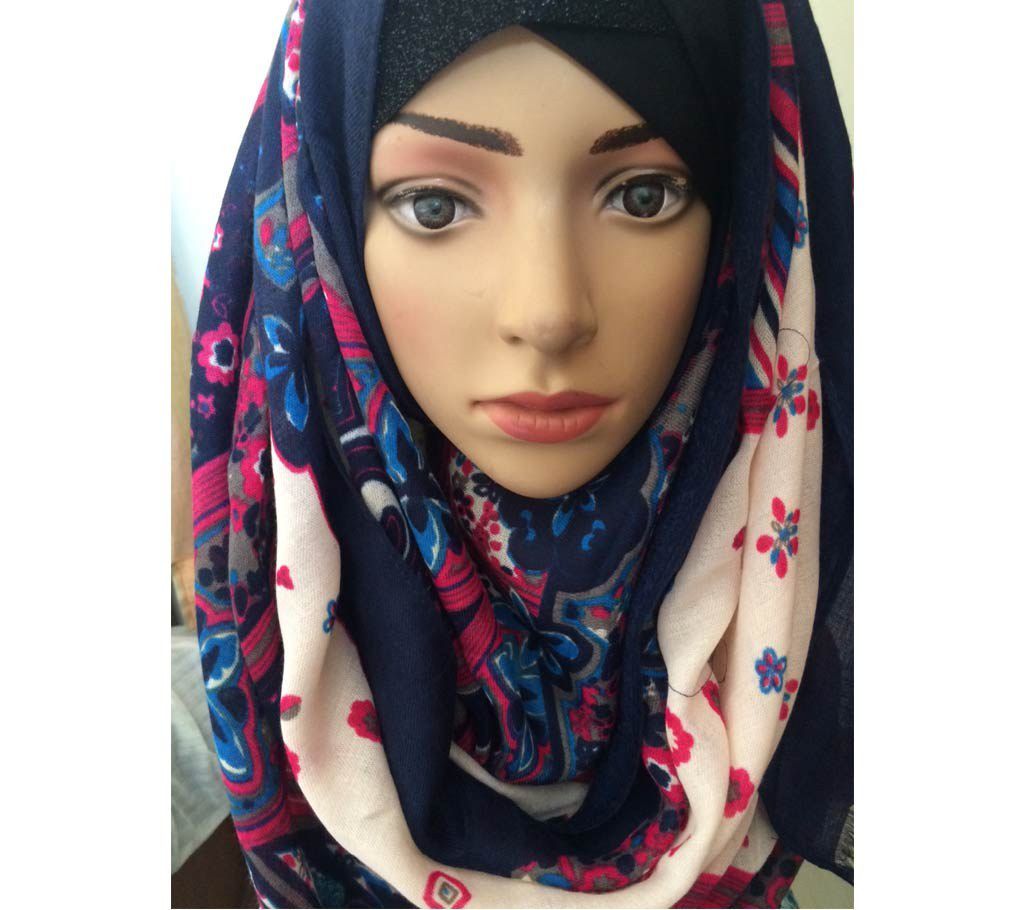 Cashmere cotton maxi hijab