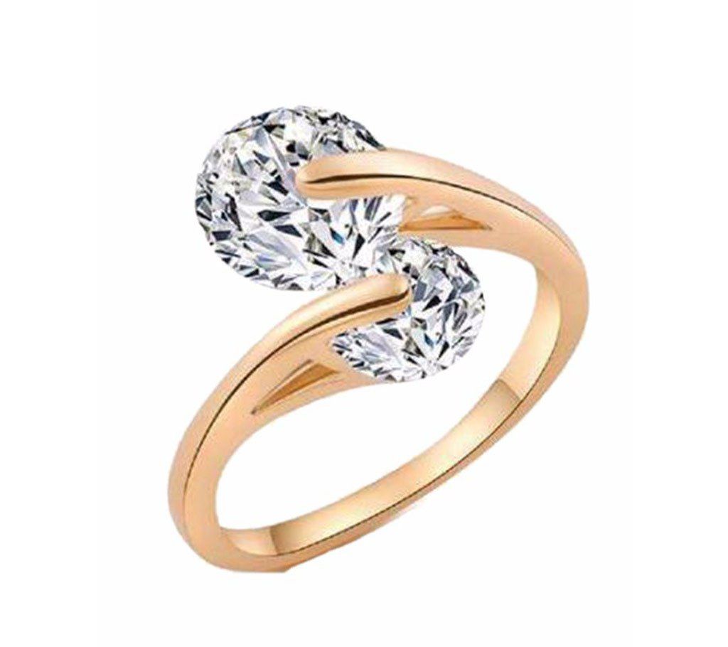 Gold Plated Stone Setting Finger Ring
