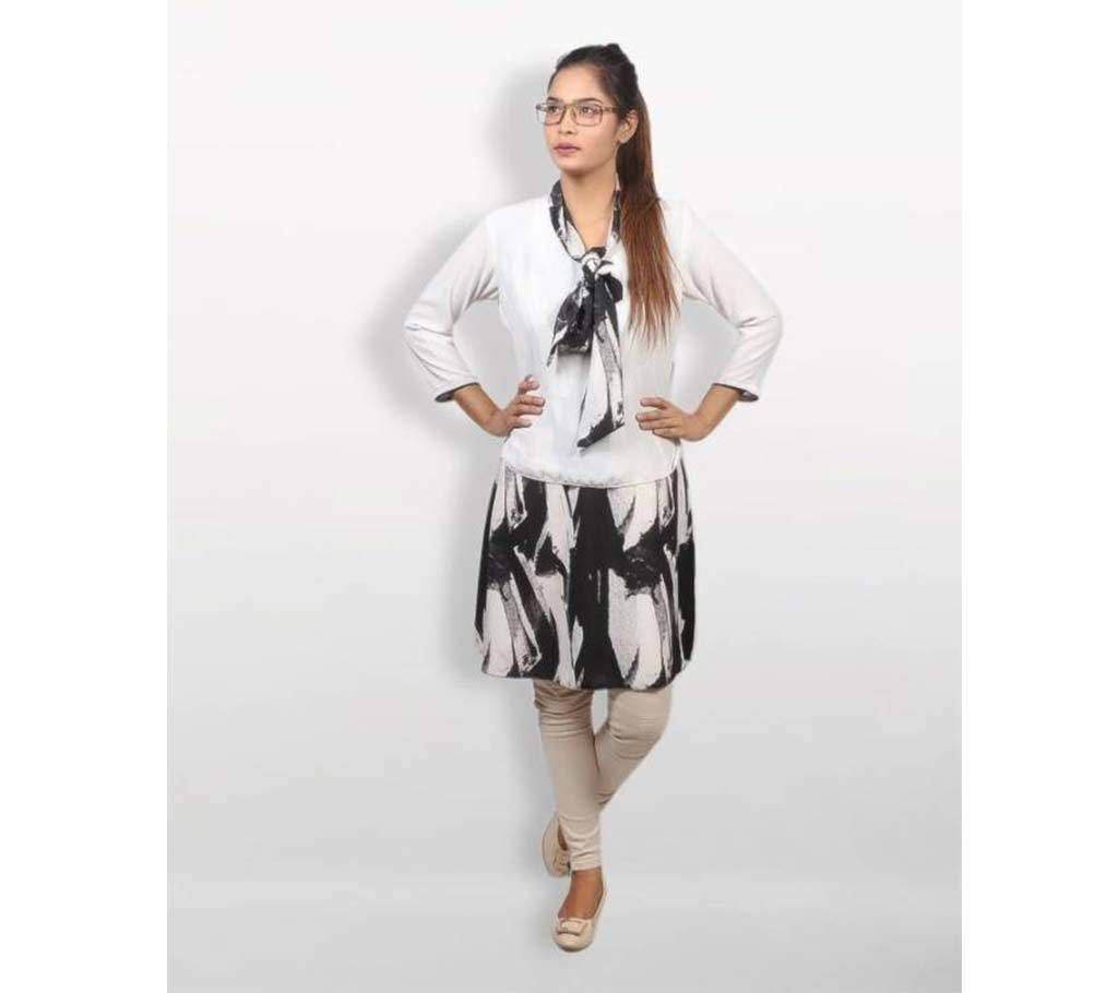 Black And White Georgette Top for Women