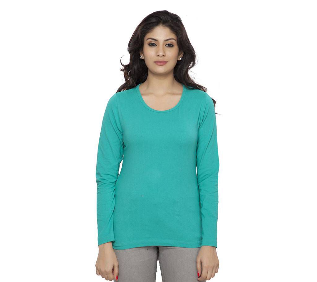 Clifton Womens Plain T-Shirt--Aqua Green
