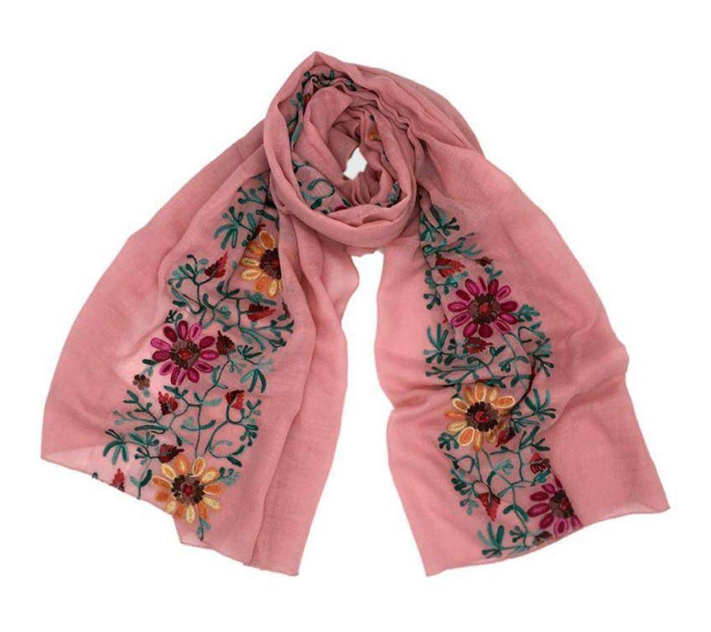 Spring Fashion Scarf With Embroidery