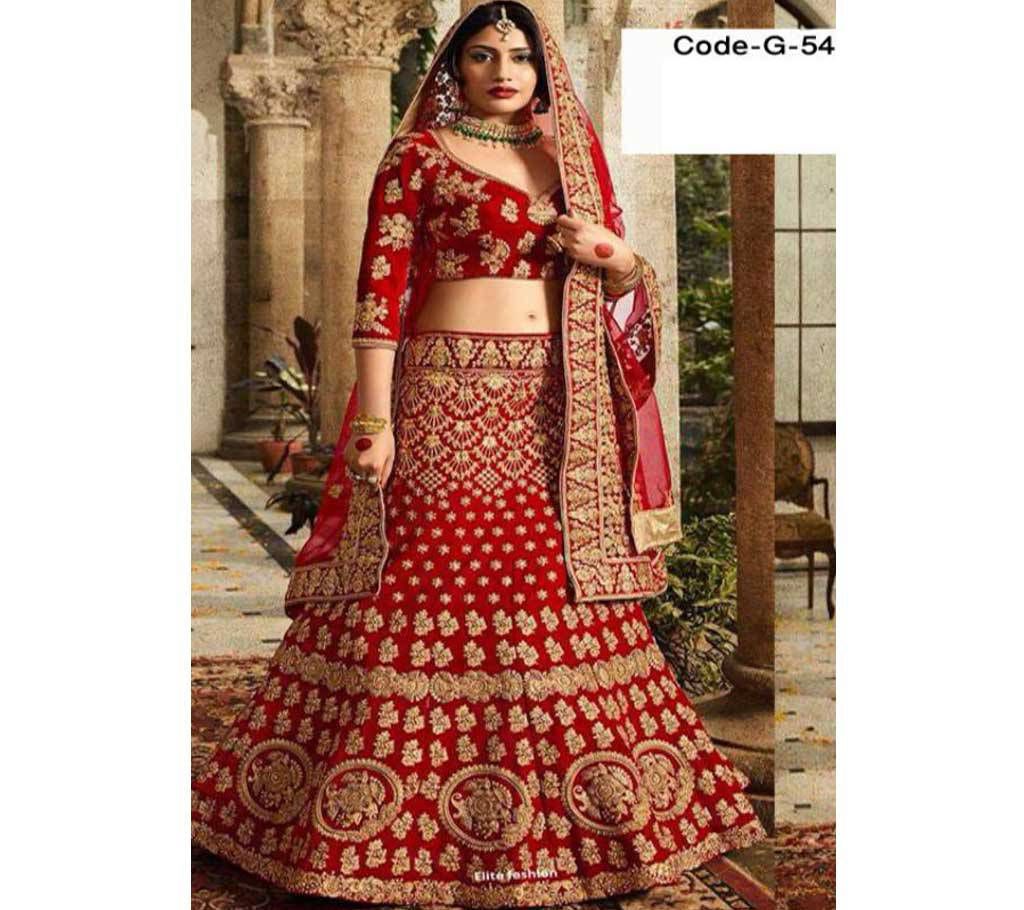 Indian Semi Stitched Georgette Embroidery Lehenga (Copy)